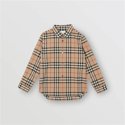 burberry check shirt womens|Burberry Check cotton poplin shirt.